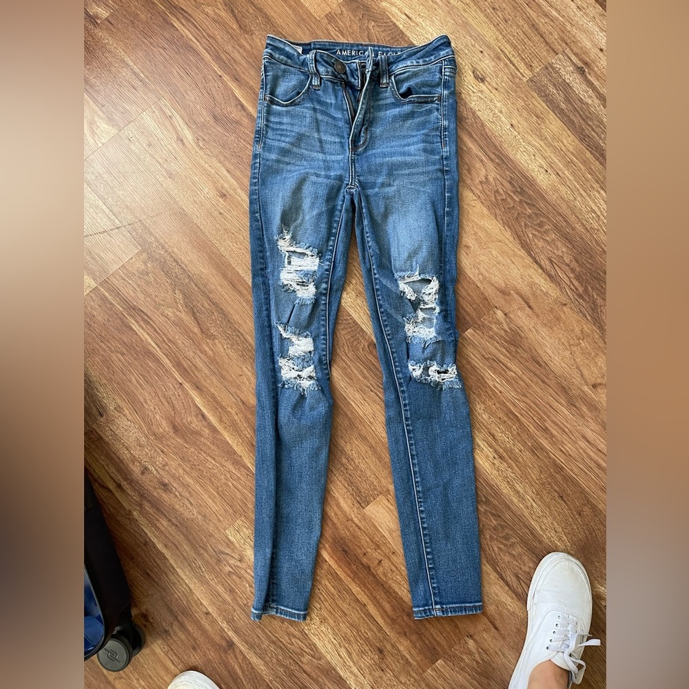 American eagle next level high waisted jeans